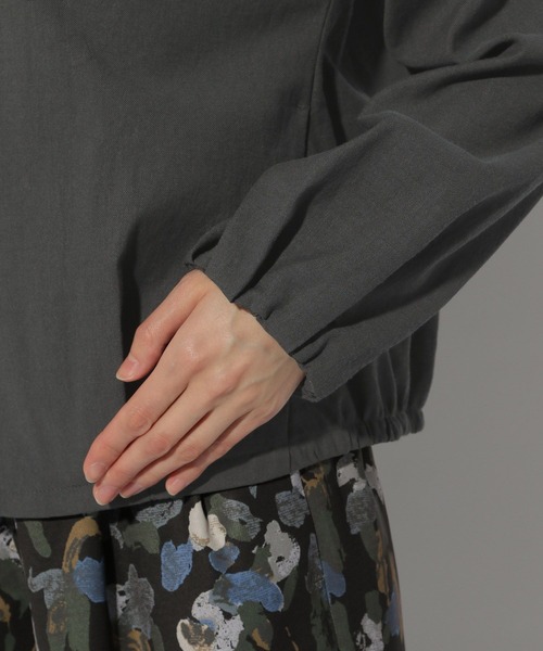 Elura(エルーラ)の「リネン混ブルゾン/316571(ブルゾン・レディース・ライトベージュ/チャコールグレー・LARGE/MEDIUM)」の22枚目の写真