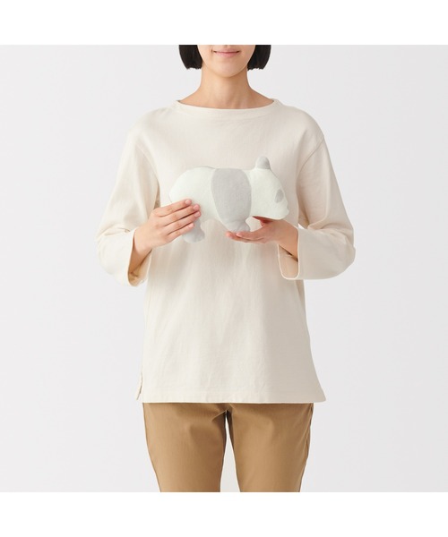 無印良品(ムジルシリョウヒン)の「ポケット付き 動物クッション(パンダ) 23.5×15.5cm(クッション/クッションカバー・メンズ・その他・FREE)」の6枚目の写真