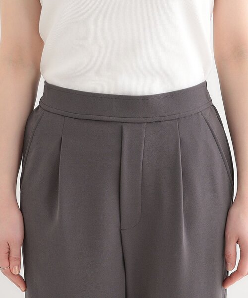 SHOO・LA・RUE（シューラルー）の「【洗える/しわになりにくい】脚のラインを拾いにくい スマートイージー ワイドパンツ（その他パンツ・レディース・チャコールグレー/ブラック/ベージュ・01/02/03/04）」の19枚目の写真