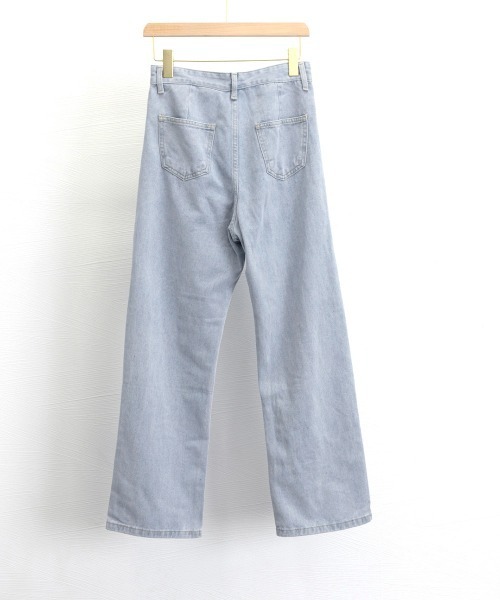 Miniministore(ミニミニストア)の「デニムパンツ ウエスト調整可能 ボトムス(デニムパンツ・レディース・ブラック/サックスブルー/インディゴブルー・M/L/XL/S)」の9枚目の写真