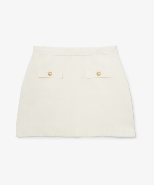 MICHAEL KORS(マイケルコース)の「ニット ポケット ミニスカート(スカート・レディース・アイボリー系・XS/S/M/L/XL)」の1枚目の写真