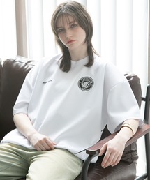【Manchester City/マンチェスターシティー】エンブレムロゴワッペン裾ドロスト半袖Tシャツ