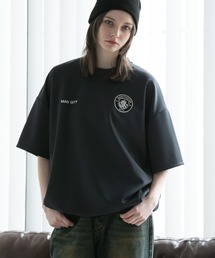 【Manchester City/マンチェスターシティー】エンブレムロゴワッペン裾ドロスト半袖Tシャツ