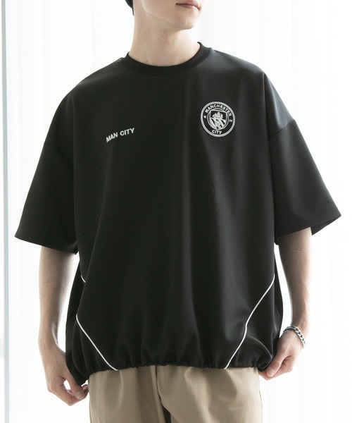CORPUS SELECT(コーパストーキョー)の「【Manchester City/マンチェスターシティー】エンブレムロゴワッペン裾ドロスト半袖Tシャツ(Tシャツ/カットソー・メンズ・ネイビー/ホワイト/ブラック/チャコールグレー・M/L)」の9枚目の写真
