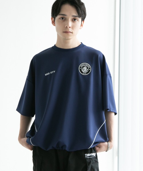 Criminal Damage★半袖 クルーネック ロゴ トップス Tシャツ★青 クルーネックTシャツ CK9813 :メンズ トップス