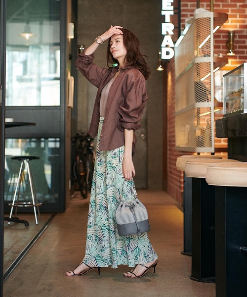 andrea cardone（アンドレアカルドネ）の「ラフィア2wayハンドルバッグ【andrea cardone/アンドレアカルドネ】（ショルダーバッグ・レディース・グレー/キャメル・フリー）」の19枚目の写真