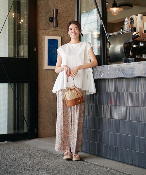 andrea cardone（アンドレアカルドネ）の「ラフィア2wayハンドルバッグ【andrea cardone/アンドレアカルドネ】（ショルダーバッグ・レディース・グレー/キャメル・フリー）」の14枚目の写真