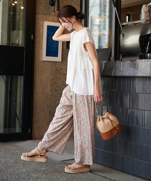 andrea cardone（アンドレアカルドネ）の「ラフィア2wayハンドルバッグ【andrea cardone/アンドレアカルドネ】（ショルダーバッグ・レディース・グレー/キャメル・フリー）」の13枚目の写真