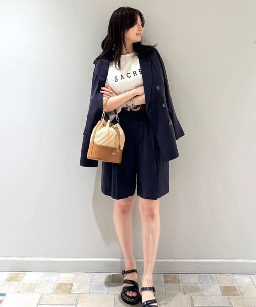 andrea cardone（アンドレアカルドネ）の「ラフィア2wayハンドルバッグ【andrea cardone/アンドレアカルドネ】（ショルダーバッグ・レディース・グレー/キャメル・フリー）」の9枚目の写真