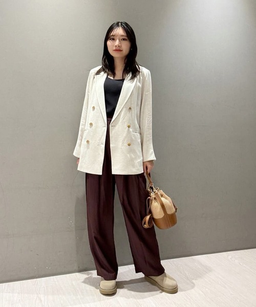 andrea cardone（アンドレアカルドネ）の「ラフィア2wayハンドルバッグ【andrea cardone/アンドレアカルドネ】（ショルダーバッグ・レディース・グレー/キャメル・フリー）」の12枚目の写真