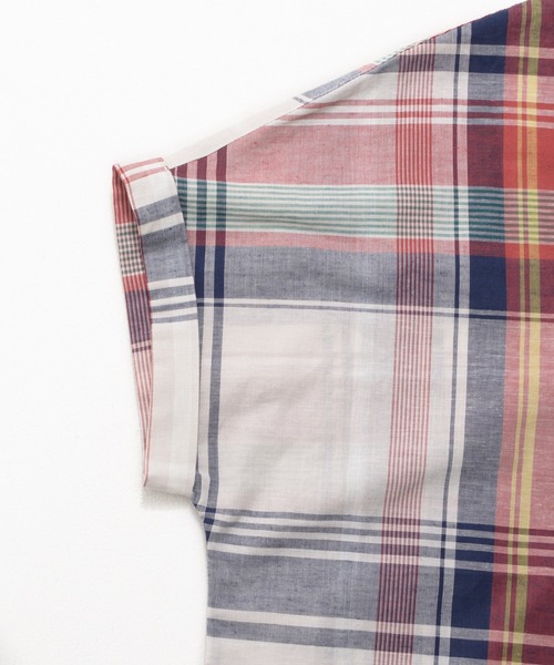 Arnold Palmer（アーノルドパーマー）の「マドラスチェック スキッパー ブラウス（シャツ/ブラウス・レディース・ブルー/ワイン/ベージュ/イエロー・M/L/S）」の18枚目の写真