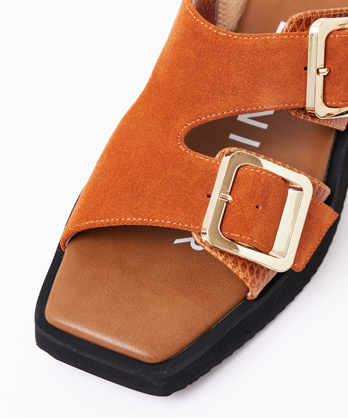 Au BANNISTER(オゥバニスター)の「ダブルペルト ボリュームソールサンダル(サンダル・レディース・ブラック/アイボリー/ブラウン系その他・S/M/L)」の21枚目の写真