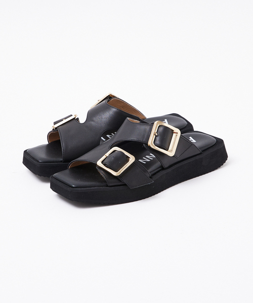 Au BANNISTER(オゥバニスター)の「ダブルペルト ボリュームソールサンダル(サンダル・レディース・ブラック/アイボリー/ブラウン系その他・S/M/L)」の22枚目の写真