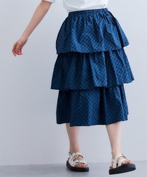 SMILE LAND | チェック柄ティアードスカート＜大きいサイズ有＞【Otona Purete】(スカート)