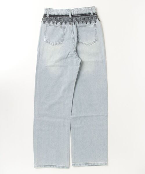 paravion（パラビオン）の「フリルレースデニム（デニムパンツ・レディース・ライトブルー・S/M）」の15枚目の写真