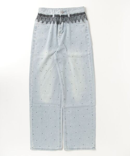 paravion（パラビオン）の「フリルレースデニム（デニムパンツ・レディース・ライトブルー・S/M）」の20枚目の写真