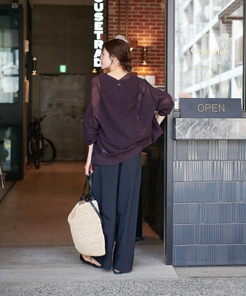 麻混ホールガーメントカーディガン（カーディガン/ボレロ）｜Jines