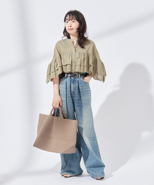 新品未使用☆JOURNAL STANDARDフリルシャツ セール】オーガンジーフリルシャツ（シャツ/ブラウス）｜journal
