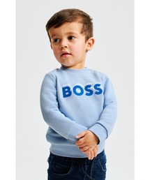 BOSS（ボス）の「キッズ コットンブレンド スウェットシャツ ロゴプリント（スウェット）」