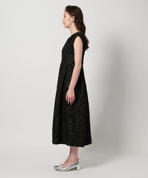ビューティーアンドユース　ジャガードVネックワンピース BEAUTY&YOUTH UNITED ARROWS（ビューティーアンドユース