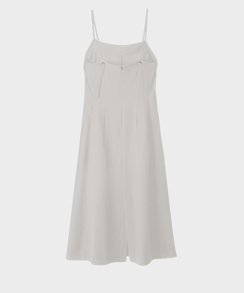 CINOH(チノ)の「BACK SATIN GEORGETTE DRESS(ワンピース・レディース・ライトグレー/ブラック・38/36)」の7枚目の写真