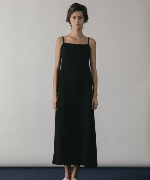CINOH(チノ)の「BACK SATIN GEORGETTE DRESS(ワンピース・レディース・ライトグレー/ブラック・38/36)」の14枚目の写真