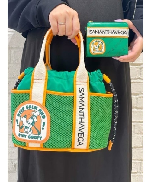 「ミッキーマウス＆フレンズ」ロゴテープハンドバッグ（グーフィー）