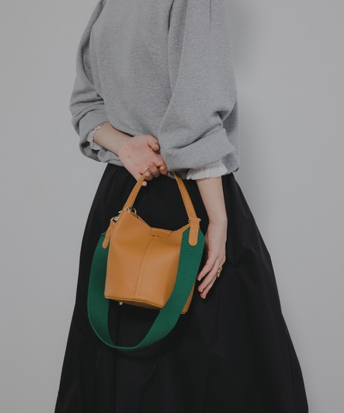 antic rag（アンティックラグ）の「Lamine ラミネ（ハンドバッグ・レディース・ブラック/シルバー/イエロー/ベージュ/グリーン/ピンク/ブルーグリーン/マスタード/アッシュブラウン・FREE）」の20枚目の写真