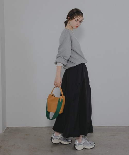 antic rag（アンティックラグ）の「Lamine ラミネ（ハンドバッグ・レディース・ブラック/シルバー/イエロー/ベージュ/グリーン/ピンク/ブルーグリーン/マスタード/アッシュブラウン・FREE）」の21枚目の写真