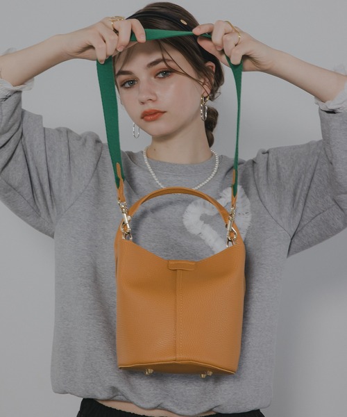 antic rag（アンティックラグ）の「Lamine ラミネ（ハンドバッグ・レディース・ブラック/シルバー/イエロー/ベージュ/グリーン/ピンク/ブルーグリーン/マスタード/アッシュブラウン・FREE）」の22枚目の写真