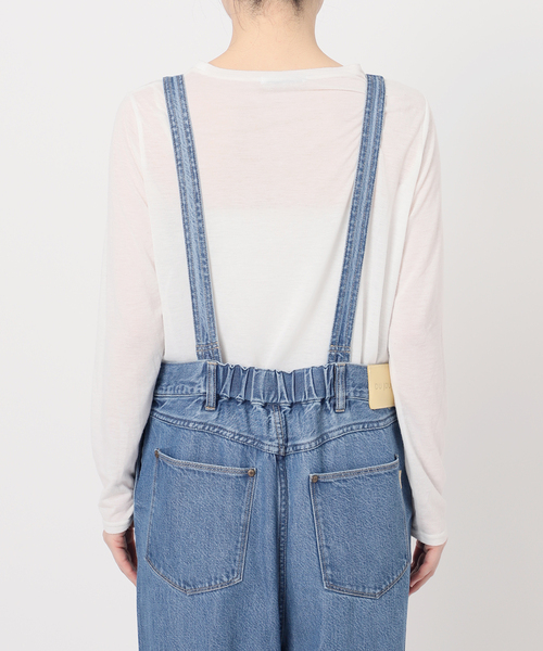 B.C STOCK(ベーセーストック)の「《追加》【WEB限定】DU JOUR/デュ ジュール V NECK JEAN SALOPETTE(サロペット/オーバーオール・レディース・スカイブルー/グレー・FREE)」の22枚目の写真