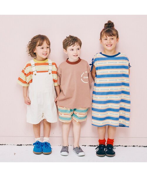 p.premier（ピードットプルミエ）の「【セットアップ可】夏だいすきロゴボーダーハーフパンツ（その他パンツ・キッズ・サックスブルー/ブルー/レッド・90/80/140/130/120/110/100）」の9枚目の写真