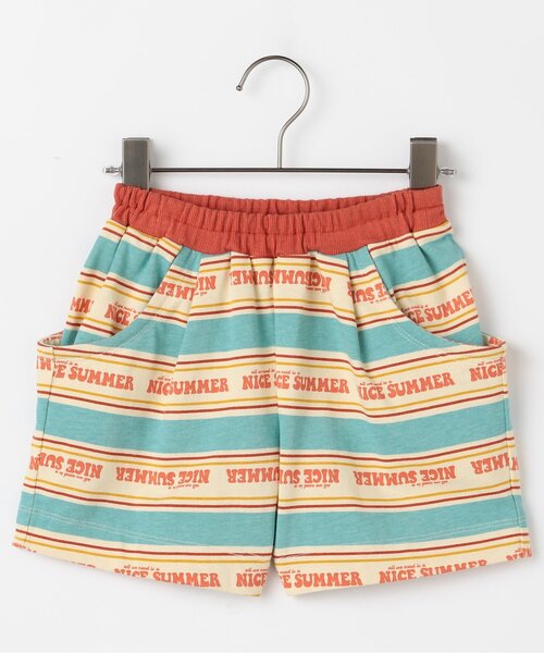 p.premier（ピードットプルミエ）の「【セットアップ可】夏だいすきロゴボーダーハーフパンツ（その他パンツ・キッズ・サックスブルー/ブルー/レッド・90/80/140/130/120/110/100）」の20枚目の写真
