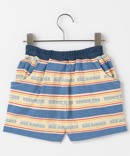 p.premier（ピードットプルミエ）の「【セットアップ可】夏だいすきロゴボーダーハーフパンツ（その他パンツ・キッズ・サックスブルー/ブルー/レッド・90/80/140/130/120/110/100）」の21枚目の写真