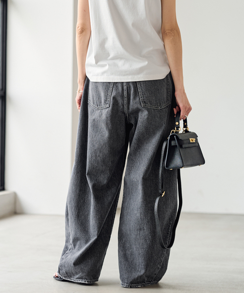 JOHNBULL/ジョンブル 別注デニムバレルパンツ（デニムパンツ