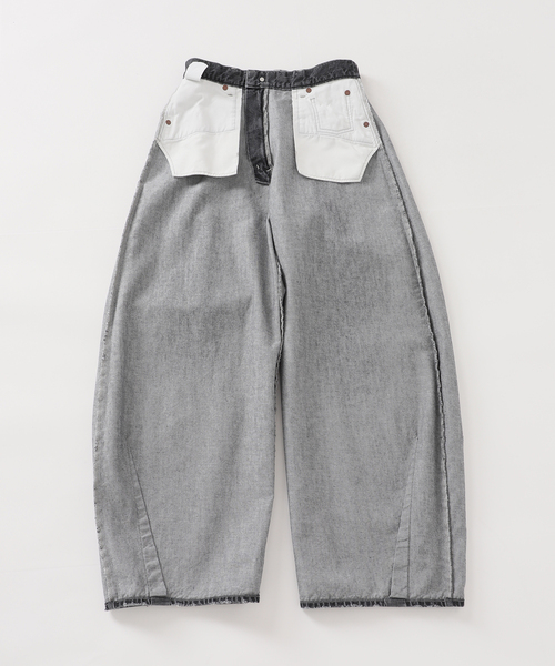 FRAMeWORK フレームワーク ジョンブル 別注デニムバレルパンツ S JOHNBULL/ジョンブル 別注デニムバレルパンツ（デニムパンツ