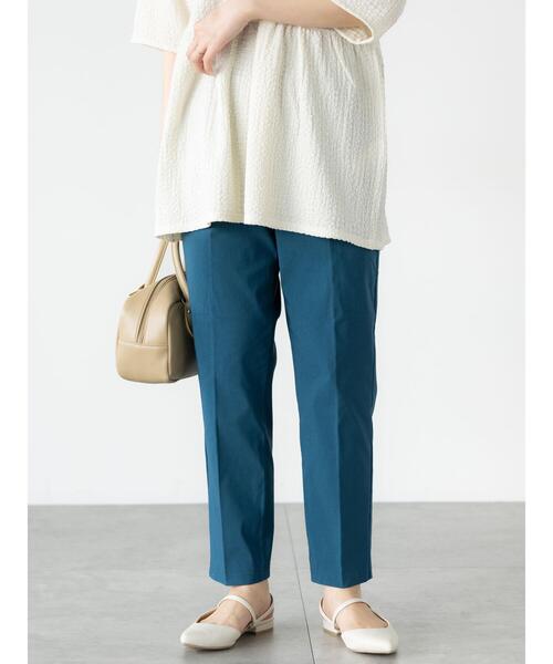 Lugnoncure（ルノンキュール）の「ストレッチテーパードパンツ（その他パンツ・レディース・ブラック/チャコールグレー/オフホワイト/ブルー/ベージュ・M/S/L）」の5枚目の写真