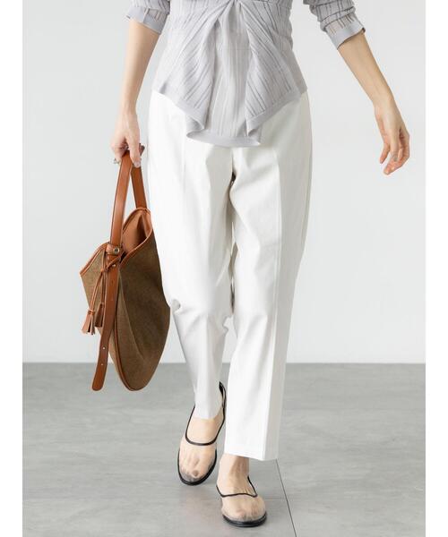 Lugnoncure（ルノンキュール）の「ストレッチテーパードパンツ（その他パンツ・レディース・ブラック/チャコールグレー/オフホワイト/ブルー/ベージュ・M/S/L）」の14枚目の写真