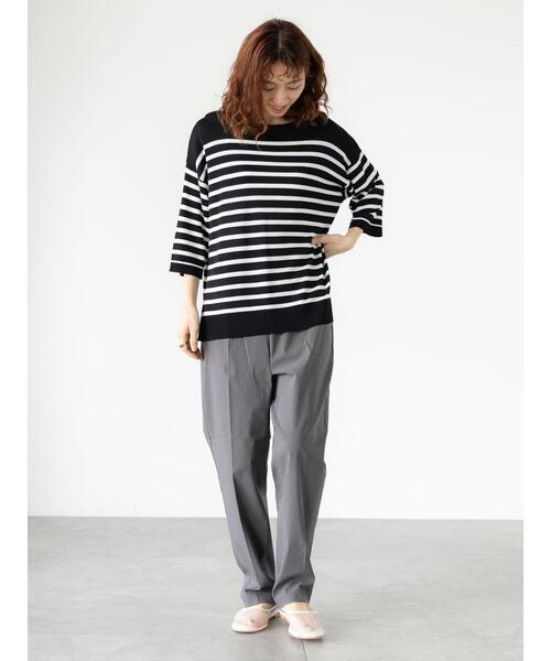 Lugnoncure（ルノンキュール）の「ストレッチテーパードパンツ（その他パンツ・レディース・ブラック/チャコールグレー/オフホワイト/ブルー/ベージュ・M/S/L）」の15枚目の写真