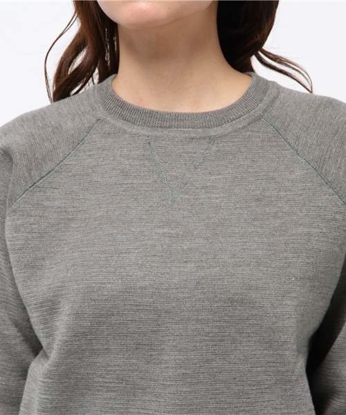 CIAOPANIC（チャオパニック）の「【Ciaopanic】　スウェット風ニット（ニット/セーター・レディース・グレー/オフホワイト・FREE）」の6枚目の写真