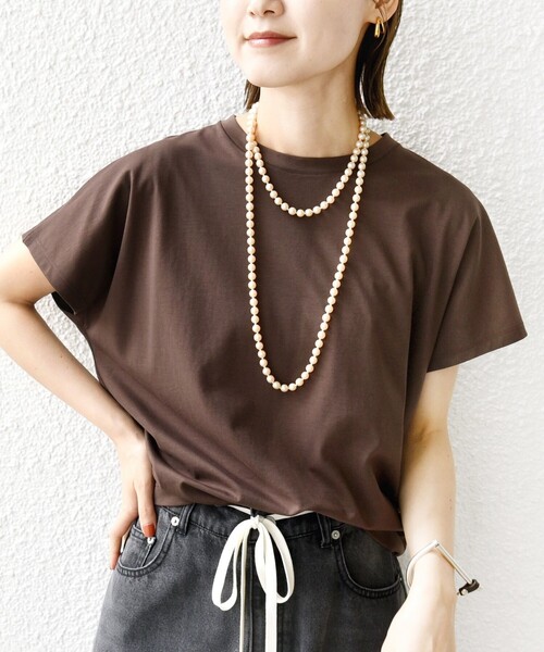 〈接触冷感〉ポンチ ドルマン TEE 接触冷感〉ポンチ ドルマン TEE（Tシャツ/カットソー）｜SHIPS