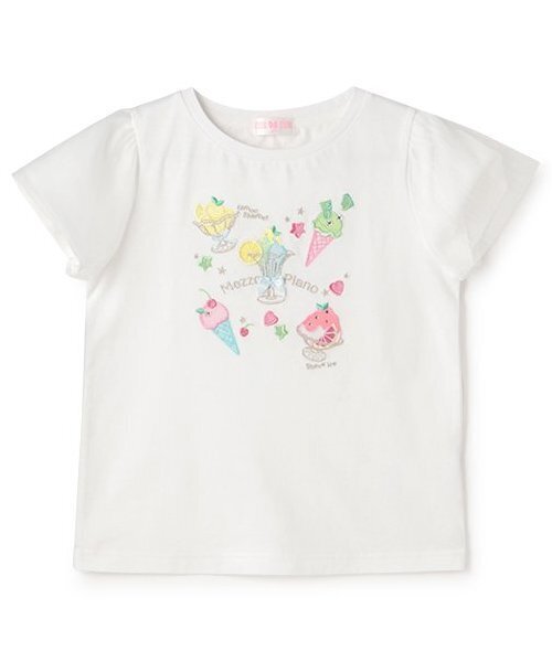 セール】フルーツシャーベットアップリケ 半袖Tシャツ（Tシャツ