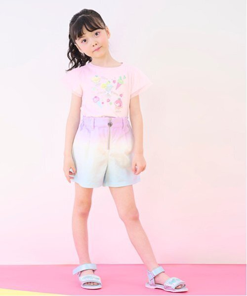 セール】フルーツシャーベットアップリケ 半袖Tシャツ（Tシャツ