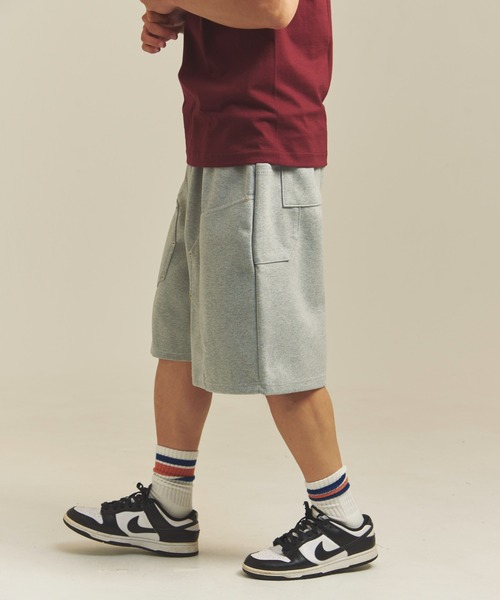 JACKROSE（ジャックローズ）の「JE-SELECT-ダブルニースウェットショートパンツ（スウェットパンツ・メンズ・ブラウン/ブラック/グレー・FREE）」の3枚目の写真