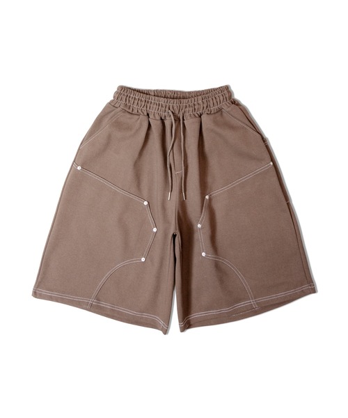 JACKROSE（ジャックローズ）の「JE-SELECT-ダブルニースウェットショートパンツ（スウェットパンツ・メンズ・ブラウン/ブラック/グレー・FREE）」の6枚目の写真