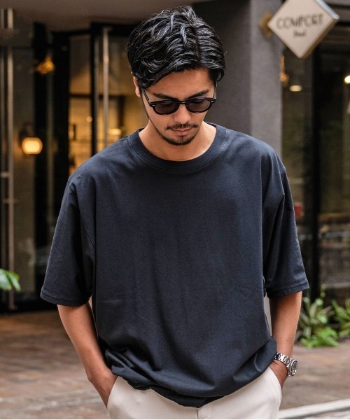 SILVER BULLET(シルバーバレット)の「『CavariA/キャバリア』ドルマンスリーブTシャツ(Tシャツ/カットソー・メンズ・ブラック/チャコールグレー/ホワイト・L/M)」の1枚目の写真