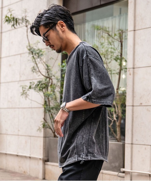 SILVER BULLET(シルバーバレット)の「『CavariA/キャバリア』ドルマンスリーブTシャツ(Tシャツ/カットソー・メンズ・ブラック/チャコールグレー/ホワイト・L/M)」の12枚目の写真