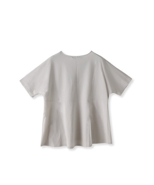 la.f…(ラエフ)の「バックフレアカットソー≪洗濯機で洗える≫(Tシャツ/カットソー・レディース・ブラック/ホワイト/ライトグレー・9号)」の15枚目の写真