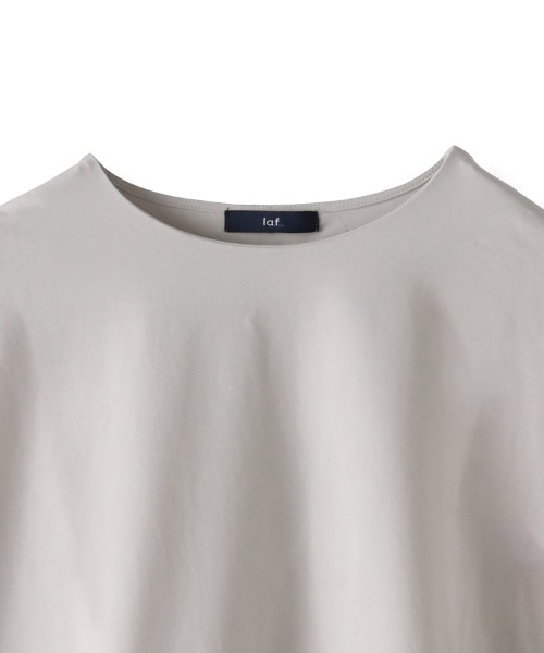 la.f…(ラエフ)の「バックフレアカットソー≪洗濯機で洗える≫(Tシャツ/カットソー・レディース・ブラック/ホワイト/ライトグレー・9号)」の16枚目の写真