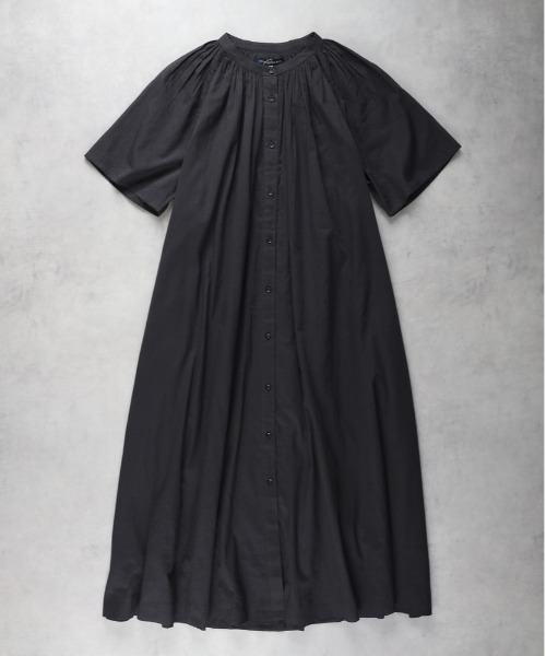 Right-on(ライトオン)の「【HONEYSUCKLE ROSE】半袖ワンピース(シャツワンピース・レディース・ブラック/ベージュ/イエロー・L/M)」の1枚目の写真